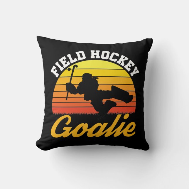 Coussin Goalkeeper Goalkeeper de hockey de terrain Rétro (Recto)