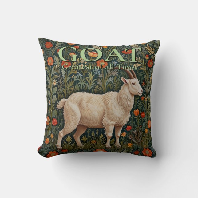 Coussin GOAT Greatest of all Time (Recto)