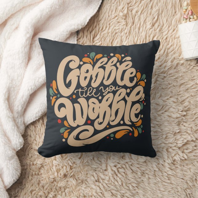 Coussin Gobble jusqu'à ce que vous tournez (Couverture)