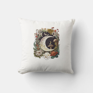 Coussin Goblincore esthétique et champignon doux Cottageco