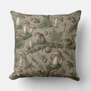 Coussin Goblincore Forest Pillow