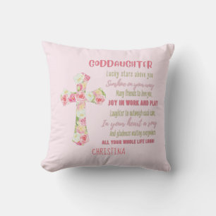 Coussin Godgirl Cadeau Motivation Encouragement NOMMÉ