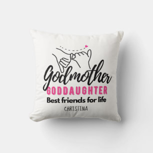 Coussin Godgirl Cadeau Motivation Encouragement NOMMÉ