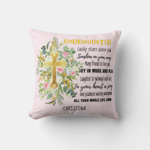 Coussin Godgirl Cadeau Motivation Encouragement NOMMÉ