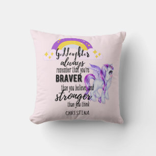 Coussin Godgirl Cadeau Motivation Encouragement NOMMÉ