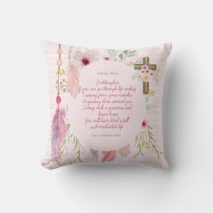 Coussin Godgirl Cadeau Motivation Encouragement NOMMÉ