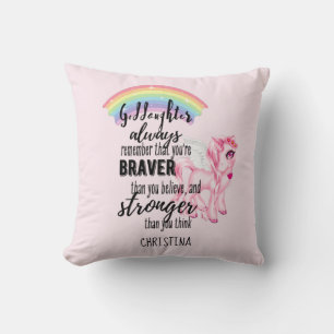 Coussin Godgirl Cadeau Motivation Encouragement NOMMÉ