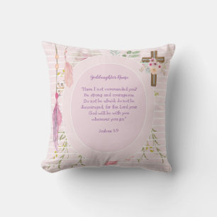 Coussin Godgirl Cadeau Motivation Encouragement NOMMÉ