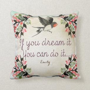 Coussin Godgirl Inspiration Encouragement Cadeau Nommé