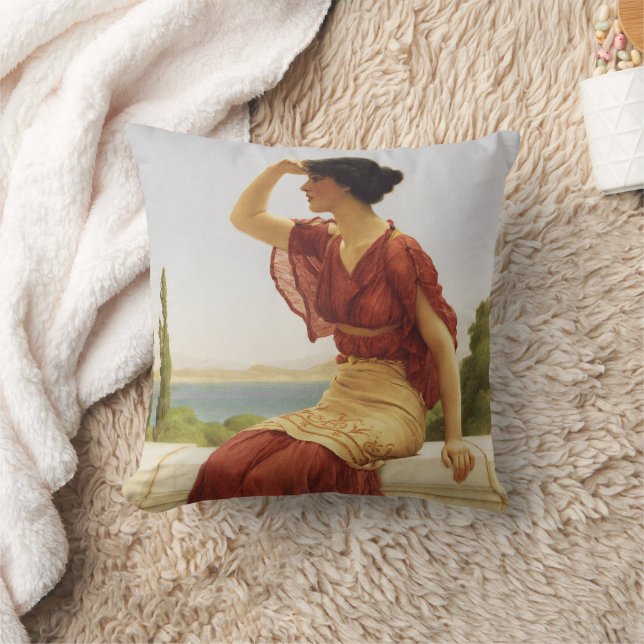 Coussin Godward Le Signal Belle Femme Portrait Art (Couverture)