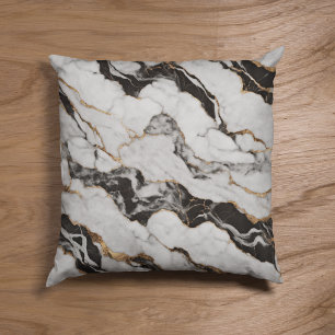 Coussin Gold Black et Marbre blanc tendance