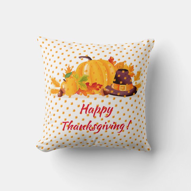 Coussin Gold Cadeau Thanksgiving Meilleur temps automne (Recto)