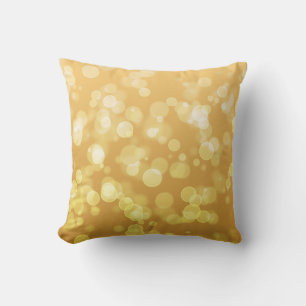 Coussin Gold Christmas Bokeh