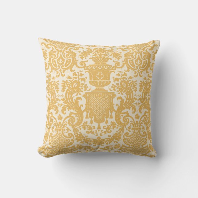 Coussin Gold Damask (Recto)