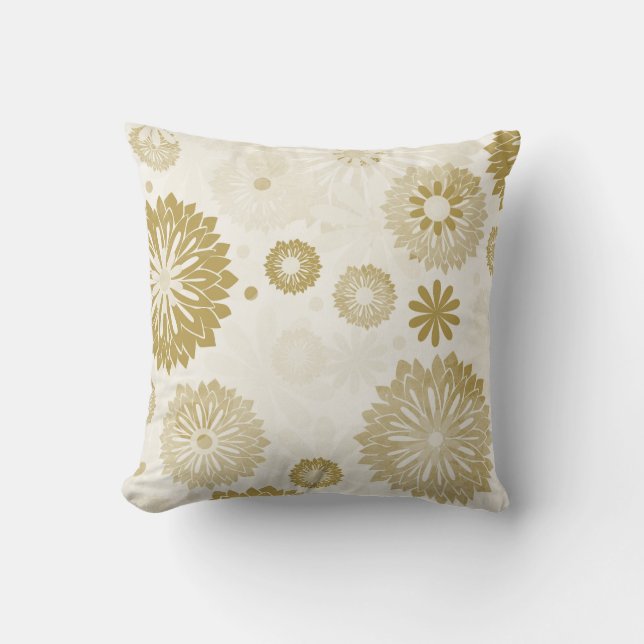 Coussin Gold Floral (Recto)