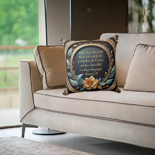 Coussin Gold Teal Verona Sunset Personnalisable