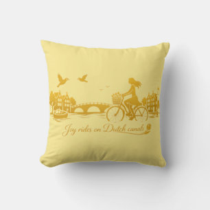 Coussin GoldAmsterdam Abstrait Romantique Vintage StreetRi