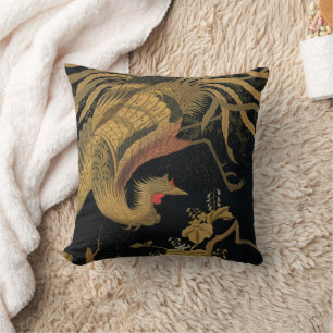 Coussin Golden Bird Classic japonais Antique