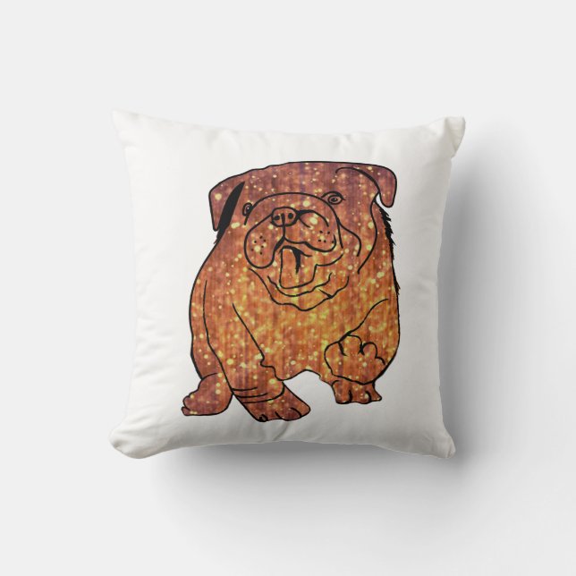 Coussin Golden Bulldog Thoushion (Recto)
