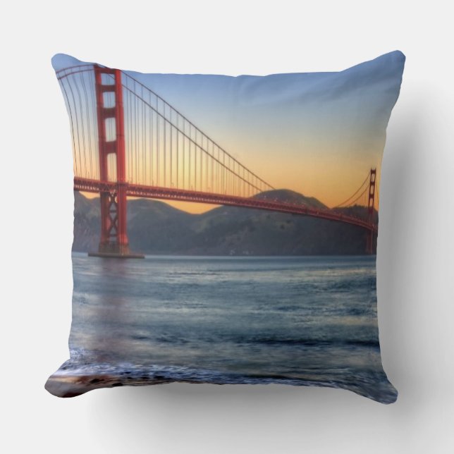 Coussin Golden gate bridge de traînée de San Francisco Bay (Recto)