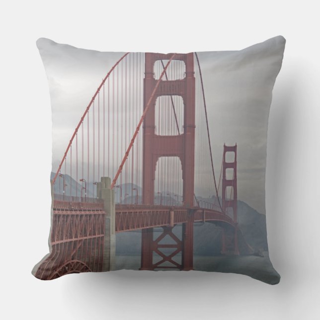 Coussin Golden gate bridge en brume (Recto)