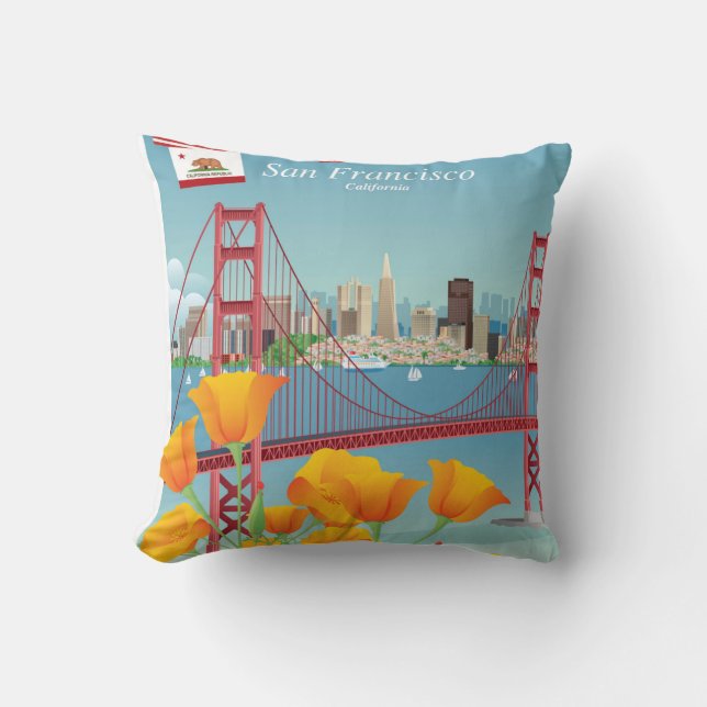 Coussin Golden gate bridge | San Francisco, CA (Recto)