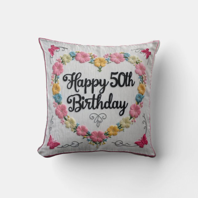 Coussin Golden Memories : 50e Anniversaire Jeu d'oreiller  (Recto)