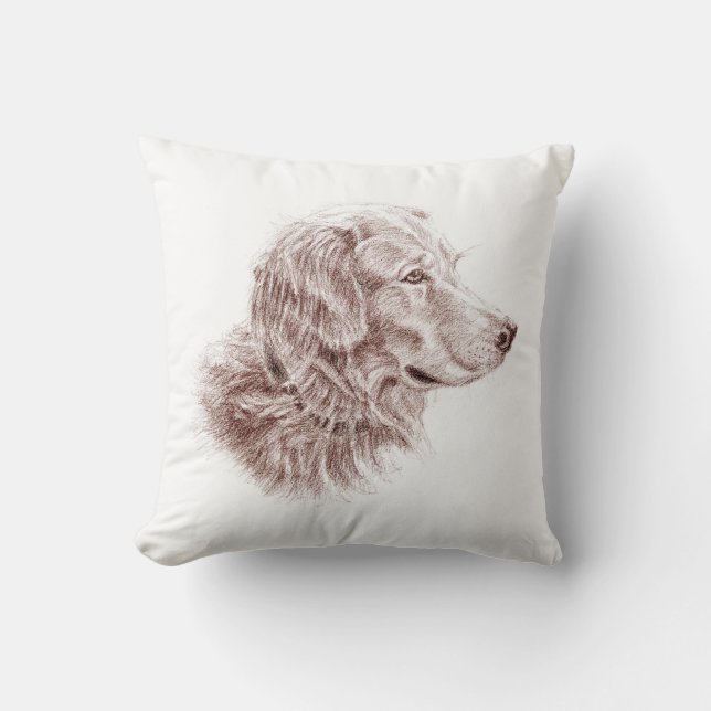 Coussin Golden Retriever (Recto)