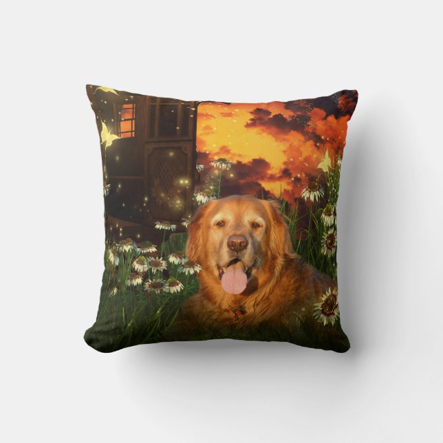 Coussin Golden retriever (Recto)