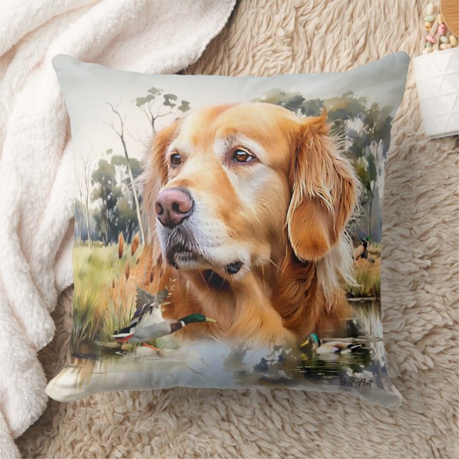 Coussin Golden Retriever (Couverture)