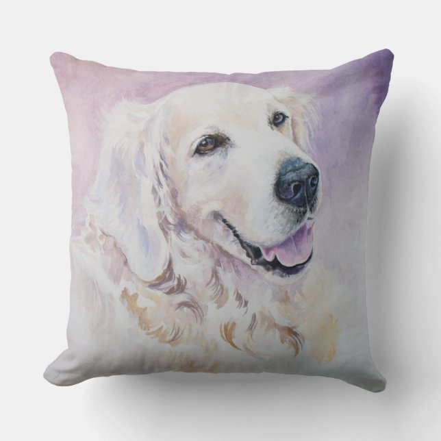 Coussin Golden retriever (Recto)