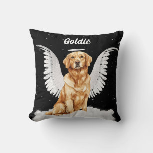Coussin Golden Retriever Angel Dog avec nom