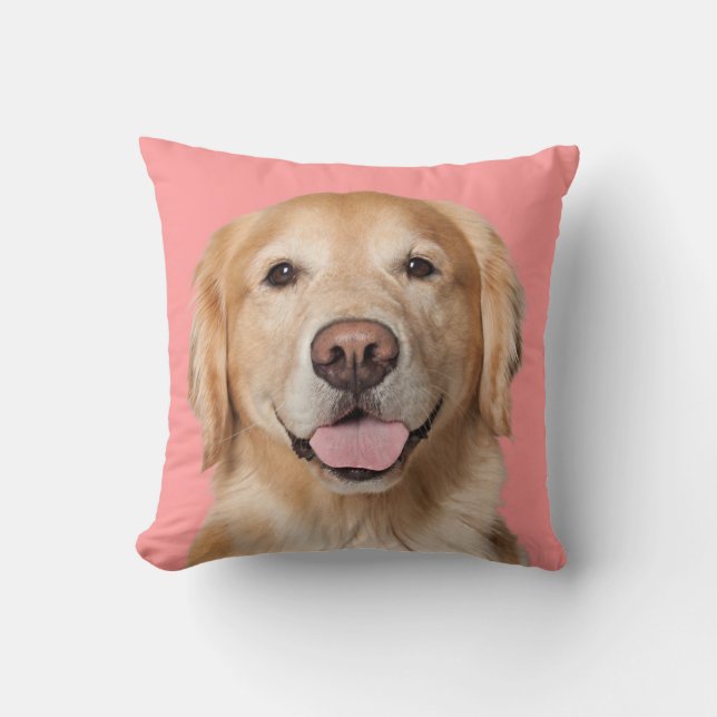 Coussin Golden retriever - couronne (Recto)