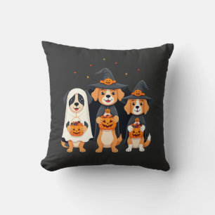 Coussin Golden Retriever Fantôme Halloween Trick Or Treat