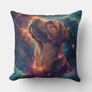 Coussin Golden Retriever par Whimsical Cosmos