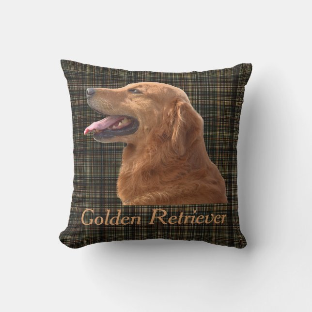 Coussin Golden Retriever personnalisable (Recto)