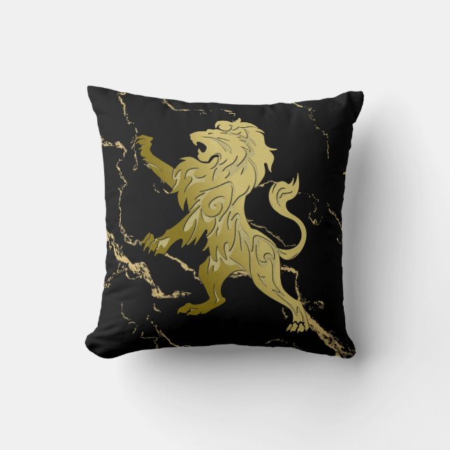 Coussin Golden Royal Lion (Recto)