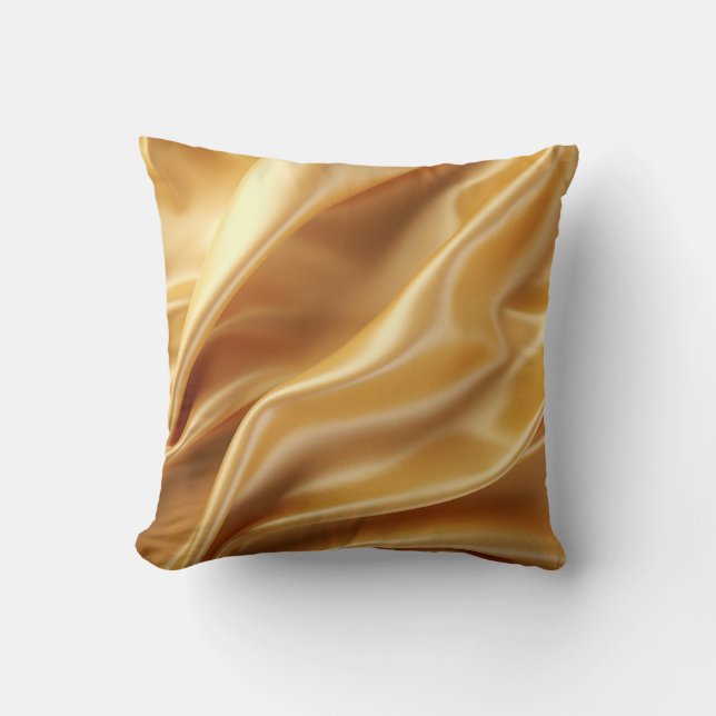 Coussin Golden Silk Elegance Pillow (Recto)