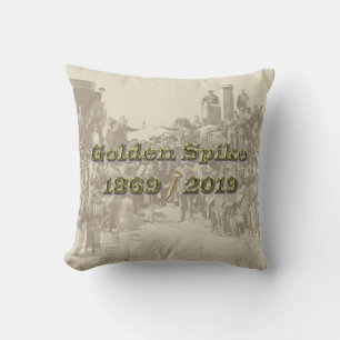 Coussin Golden Spike Transcontinental Railroad Sesquincent