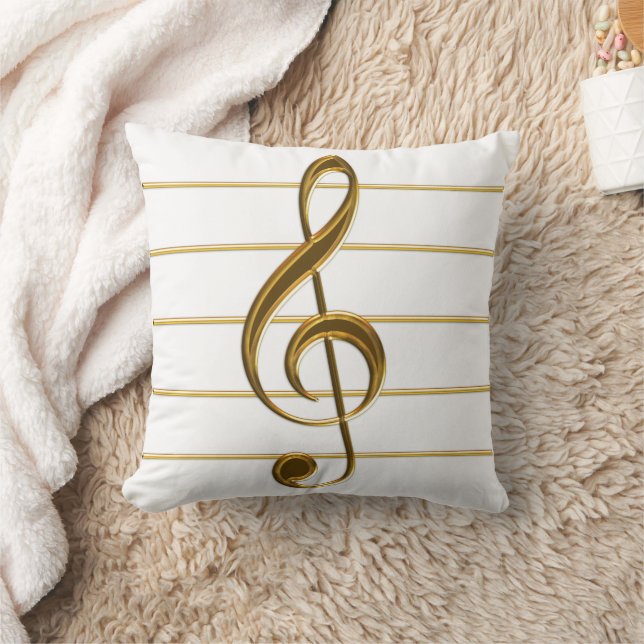 Coussin Golden Treble Clef (Couverture)