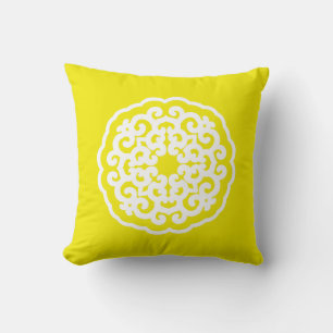 Coussin Golden Yellow Asiatique Moods Mandalla