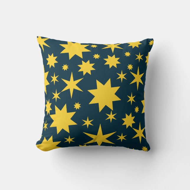 Coussin Goldene Sterne dans le nacht nacht (Recto)