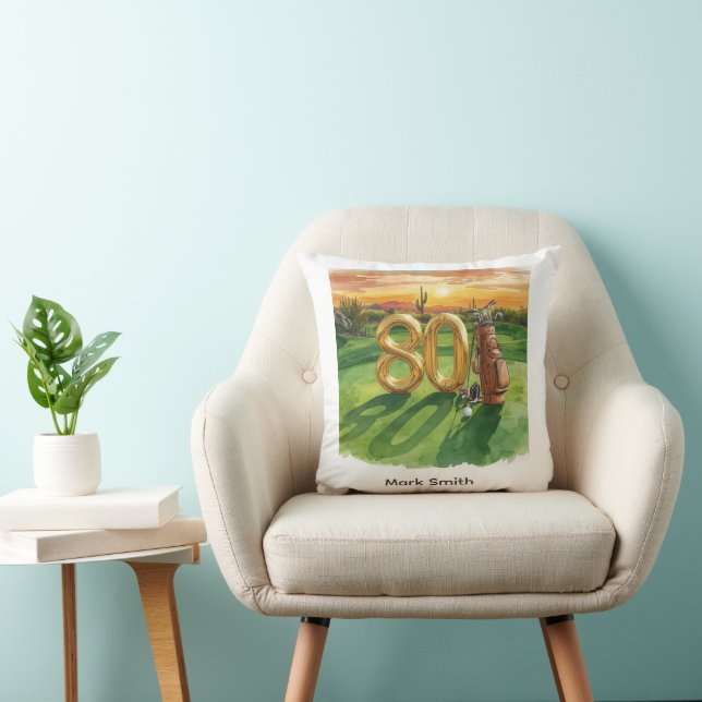 Coussin Golf 80e anniversaire en Arizona (Chaise)