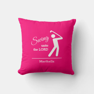Coussin Golf Chrétien Rose