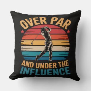 Coussin Golf drôle buvant