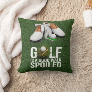 Coussin Golf Drôle dire manger dormir golf répéter