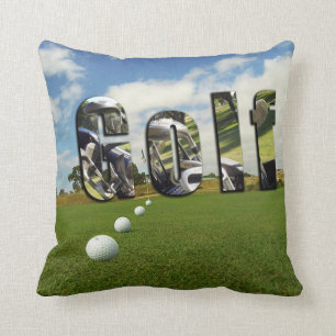Coussin Golf Et Logo,
