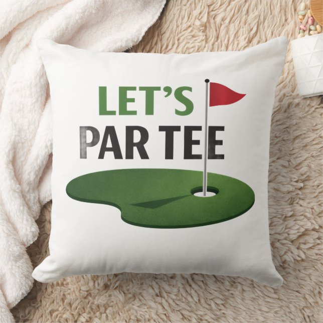 Coussin Golf Faisons une Partie pour Golfeur (Couverture)