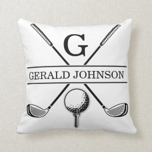 Coussin Golf Monogramme Design