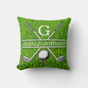 Coussin Golf Monogramme Design Jeu d'oreiller